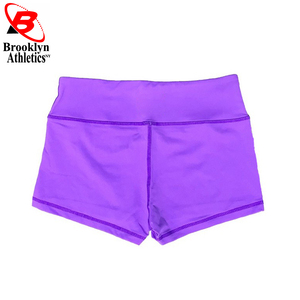Pantalones cortos deportivos de cintura alta para mujer, logotipo personalizado, diseño transpirable, gran oferta, para entrenamiento de gimnasia - Product Image 6