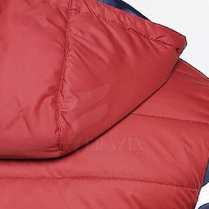 Veste matelassée en toile à capuche pour homme, hiver 2021, rembourrage en polyester, service OEM, imperméable et respirante pour adultes - Product Image 6