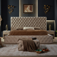 Ensemble de chambre d'hôtel de luxe : Tête de lit, Matelas, Armoire, Commode, Table de chevet, Sommier, Sommier à ressorts, Matelas à ressorts ensachés