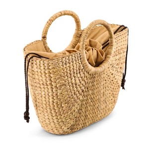 Natural Water Hyacinth Eco-Friendly Home Decor Rectangle <b>Storage</b> <b>Basket</b> with Handle for Clothing and Multi-Purpose Use - Product Image 5