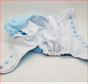 Couche en tissu pour bébés 100% coton biologique, couche-culotte de haute qualité - Product Image 2