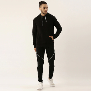 Sweat-shirt personnalisé pour hommes, ensemble de jogging, étiquette privée, survêtement tech, en molleton, avec pull à capuche, hiver, - Product Image 1