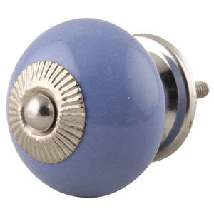 Lot de boutons de tiroir en céramique bleu enfants placard porte tire solide commode bouton et poignées SCRK-40 - Product Image 1