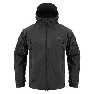 Chaqueta Softshell de talla grande a la moda para hombre, impermeable, a prueba de viento, con características transpirables, venta al por mayor, ropa barata para exteriores - Product Image 1
