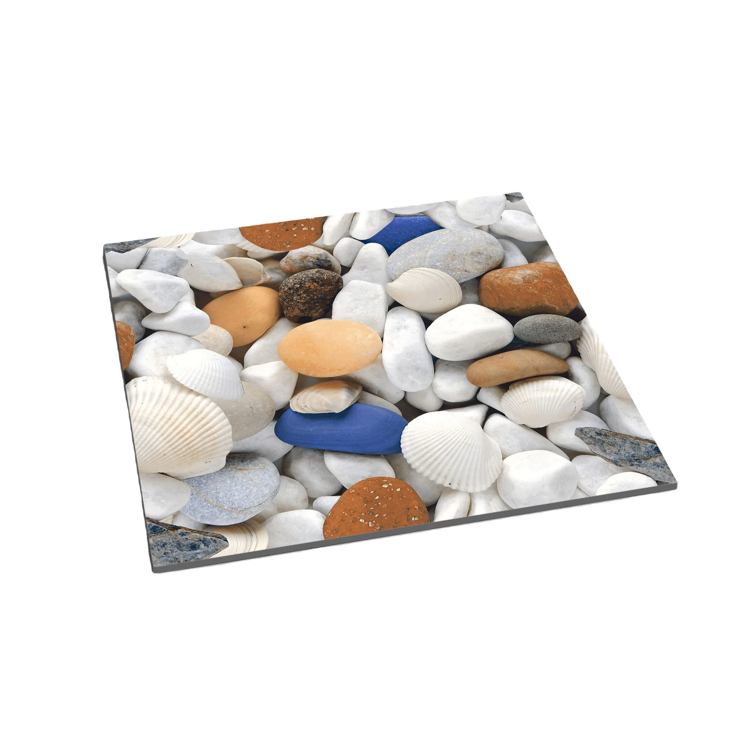 Großhandel hochwertige benutzer definierte 600x600mm Kiesel Marmor bunte Terrazzo-Serie Fliesen niedrigen Preis Wohnzimmer Marmor Porzellan bis