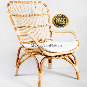 Indonesia Best Seller 3-Person Wicker Hammock Patio <b>Swing</b> Natural Rattan Chair Furniture for Living Room and Hotels - Product Image 1