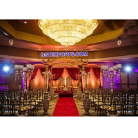 Mandap de mariage hindou Dhanush Dallas, nouveau mandap indien en fibre, mandap décoratif Ajanta Mustache de Malaisie
