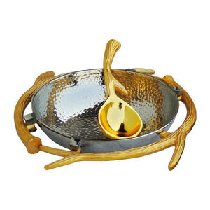 Support bol en aluminium martelé en fonte, pour bol martelé en argent, décoratif pour table, pour fruits secs, tasse à service moderne Rare - Product Image 5