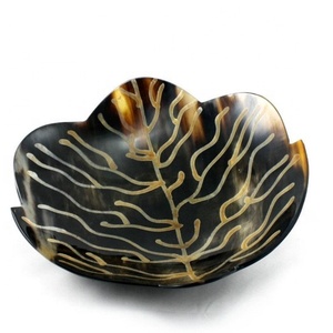 Juego de platos de cuerno natural hechos a mano, diseño rústico fuerte de la mejor calidad, artículos de bebida sostenibles pulidos, fabricante indio - Product Image 6