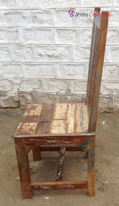 เก้าอี้รับประทานอาหารไม้แบบปรับกลับได้สไตล์โมเดิร์นสำหรับร้านอาหารคาเฟ่บ้านสำนักงานบาร์ซื้อเก้าอี้รับประทานอาหารไม้ออนไลน์ในอินเดีย - Product Image 5