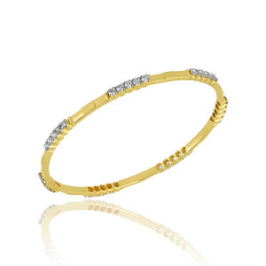 Personalized 925 <b>Sterling</b> <b>Silver</b> <b>Bracelet</b> with CZ Enamel New 18K Gold Plating Fine Bangle for <b>Women</b> - Product Image 4