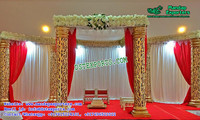 Piliers de Mandap de Mariage en FRP – Nouveauté, Légers, Personnalisables, Décoration d'Événements de Mariage Indien Moderne en Fibre Artistique, Conception Personnalisée pour