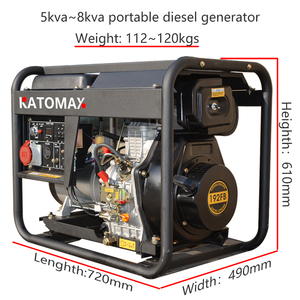 Générateur diesel portable Katomax Power Factory Price 2kva/<span class=keywords><strong>3kva</strong></span>/5kva/<span class=keywords><strong>6kva</strong></span>/7kva/8kva avec roues directionnelles - Product Image 4
