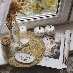 Napperons ronds tissés, cascade d'eau, style rustique, chargeur de Table, articles de décoration - Product Image 3