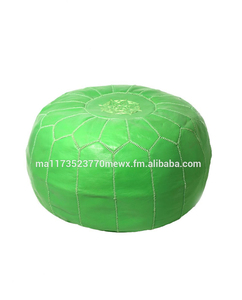 หมอนหนังแพะโมร็อกโก,เก้าอี้สตูลแบบออตโตมัน Pouf Poof Ottoman Pouf หนังโมร็อกโกแท้สำหรับโรงแรมวิลล่า Dec - Product Image 6