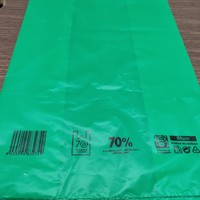 Sac en plastique HDPE coloré, emballage, 70% de matériaux recyclés, impression noire, haute qualité, prix compétitif