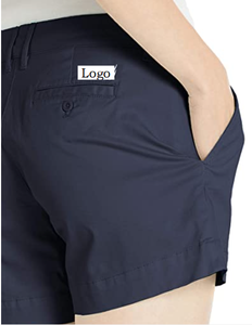 <b>Women's</b> Comfort Tailored Stretch Cotton Solid and Novelty <b>Short</b> 98% Cotton 2% Elastane Custom <b>Cargo</b> Pants From Bangladesh - Product Image 3