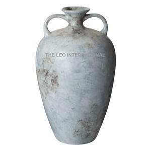 Shiny Polished <b>Vase</b> Aluminum Metal Elegant Textured <b>Unique</b> Classical Living Room Ornament Flower <b>Vase</b> - Product Image 2