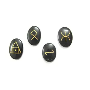 Wiccan Symbols Stones for Home, Posession, Travel, Wealth natural