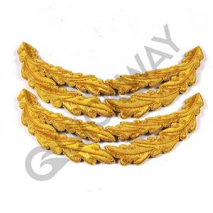 Vente en gros 2024 nouveau design personnalisé lingot d'or bouchon de fil d'officiers faits à la main chapeaux vente en vrac quantité - Product Image 5