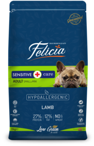 פליציה אורז טלה מבוגר יבש מזון כלבים 3 ק "ג כל העונה צבעים כחול/אדום - Product Image 4