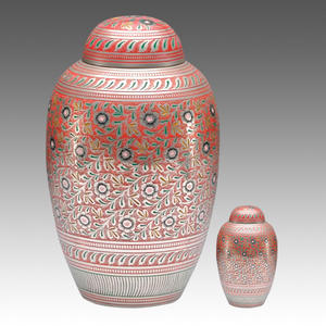 Dernière conception de dôme haut argent et noir gravé pour adultes cendres de funérailles humains urn de crémation Style américain/européen - Product Image 6