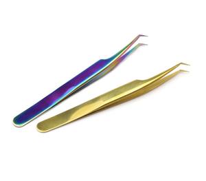 แหนบต่อขนตาพร้อมโลโก้และสีที่กำหนดเองสไตล์หางปลากึ่งโค้ง13ซม. OEM และ ODM จัดส่งเร็ว - Product Image 5