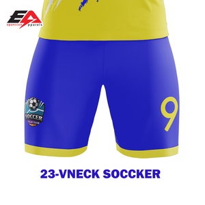 Uniforme de fútbol personalizado de alta calidad, estilo de camiseta de fútbol hecho de tela de poliéster duradera, ropa deportiva de sublimación baja MOQ - Product Image 4