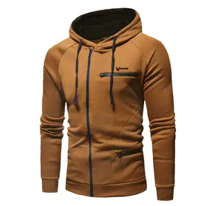 2024 Katoenen Capuchon Van Topkwaliteit Voor Heren Effen Casual Xx Usa Size Dikke Fleece Heren Sweatshirts Mode Slim Fit Capuchon