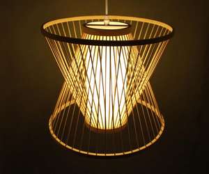 โคมไฟเพดานดีไซน์แบบดั้งเดิมที่สร้างสรรค์พร้อมโคมไฟไม้ไผ่ธรรมชาติแบบเวียดนามจี้หวายไม้ไผ่สำหรับใช้ในร้านอาหาร - Product Image 5