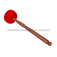 Nepal-Made High Quality Red Wooden Striker for Easy Handling High Resonance Singing Bowl Gong Percussion Instrument Asterisk