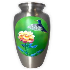 Urnes funéraires en laiton de haute qualité avec un design magnifique, multicolores et finition dorée - Product Image 3