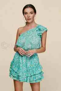 Vestidos de Noche asimétricos de un hombro para mujer, elegante, a la cintura, con borlas, Sexy, Midi, para fiesta de noche, gran oferta - Product Image 5