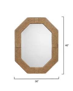 Modern Wall <b>Mirror</b> for Home Living Room Home Decorative Golden Color will create a contemporary look Antique Metal <b>Octagon</b> Shape - Product Image 3