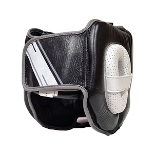 Protège-tête en cuir 2022 cuir de vache, poinçon de sécurité unisexe de couleur noire, casques de sécurité avec Service Service Service Service OEM ODM - Product Image 3