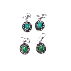 Boucles d'oreilles en cristal Turquoise pour femmes, bijoux de créateur personnalisés, mode femmes, fête - Product Image 1