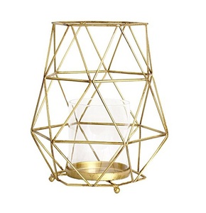 Portavelas de Metal geométrico con forma personalizada, soporte de vela de Metal geométrico a precio bajo - Product Image 1