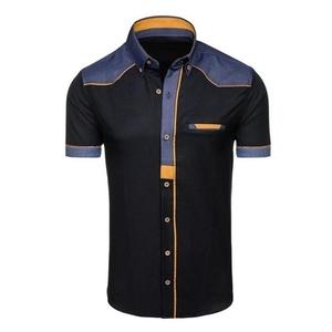 เสื้อยืดโปโลลายทางสำหรับผู้ชายผ้าฝ้าย100% แขนสั้นลำลองออกแบบได้เองสไตล์ทางการสำหรับฤดูร้อน - Product Image 3