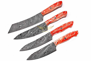 Stainless Steel High Quality Kitchen knives Set Multifunctional Cooking Knife Damascus steel chef knife Sets - Product Image 6