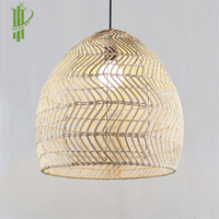 Lampe suspendue en rotin et bambou tissé naturel, 2022, luminaire décoratif d'intérieur, idéal pour un salon ou une chambre à coucher