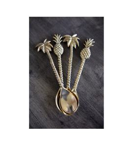 Cuchara de latón para cuchara de cena Mango de diseño moderno Cubiertos al por mayor Cubiertos para uso en el hogar y la fiesta real para mango largo de 3 piezas - Product Image 5