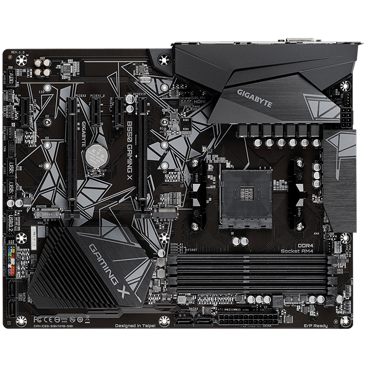 CPU AMD RYZEN7 3700X GIGABYTE B550 GIGABYTE B550 AORUS PRO Motherboard - Ryzen 7 3700X Support