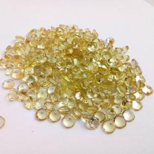 Cuarzo limón natural de 3,5mm, redondo facetado, venta al por mayor, proveedor de piedras preciosas calibradas sueltas, oferta a granel a precio de fábrica, ofertas regulares - Product Image 1