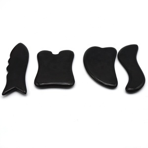 Guasha alat pijat 4 buah Set, alat wajah Gua Sha untuk perawatan akupuntur SPA, alat pijat kerokan perawatan Titik - Product Image 6