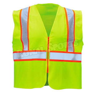 Gilet de sécurité réfléchissant haute visibilité fourni en usine pas cher en gros Logo personnalisable Polyester matériel étanche caractéristique - Product Image 4