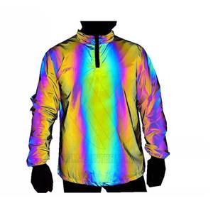 High Quality <b>Men's</b> New Style Sports Windbreaker Waterproof Outdoor <b>Reflective</b> <b>Jacket</b> with Rainbow <b>Reflective</b> Hood for Winter - Product Image 6