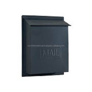 Buzón de metal negro mate para decoración del hogar, diseño elegante y elegante para uso en exteriores - Product Image 1