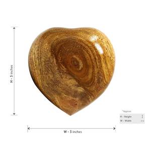 Wooden Heart <b>Keepsake</b> Urn for Funeral Human <b>Ashes</b> Heart Shaped Urn New Style Decorative Wooden Urn - Product Image 3