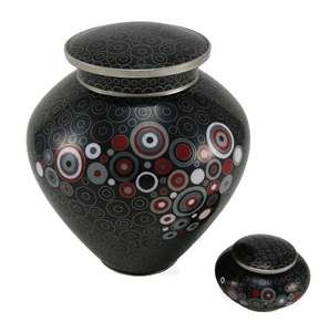 Urna de cremación cloisonne de cobre y esmalte, color azul, estilo americano/europeo, nueva - Product Image 5