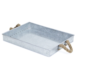 ถาดสไตล์ฟาร์มเฮาส์อเนกประสงค์และมีสไตล์ ถาดโลหะที่เหมาะสำหรับเสิร์ฟ จัดระเบียบ หรือตกแต่งทุกพื้นที่อย่างมีความสง่างาม - Product Image 2